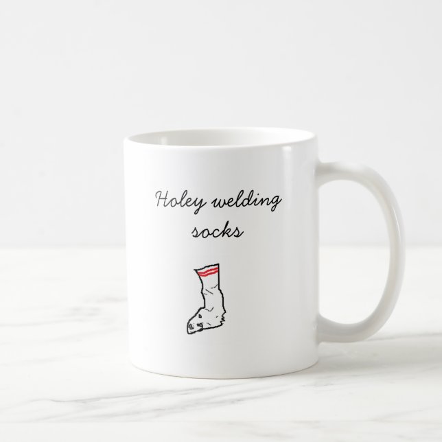 socks, Holey welding socks Coffee Mug (Right)