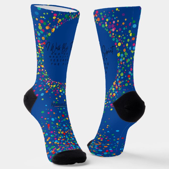  SOCKS: I walk by the Spirit Socks (Angled)