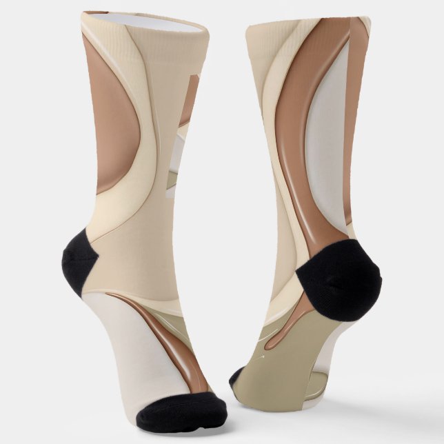 Socks in stylish abstract graphic (Angled)