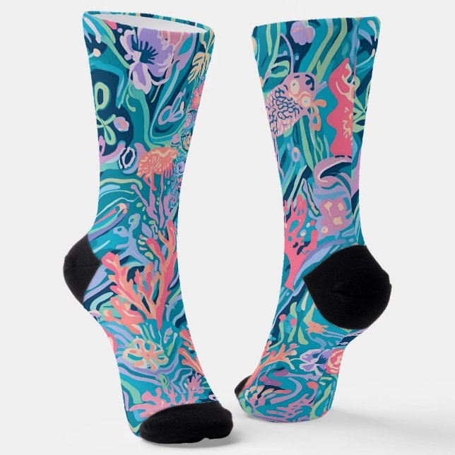 Socks in stylish graphic (Angled)