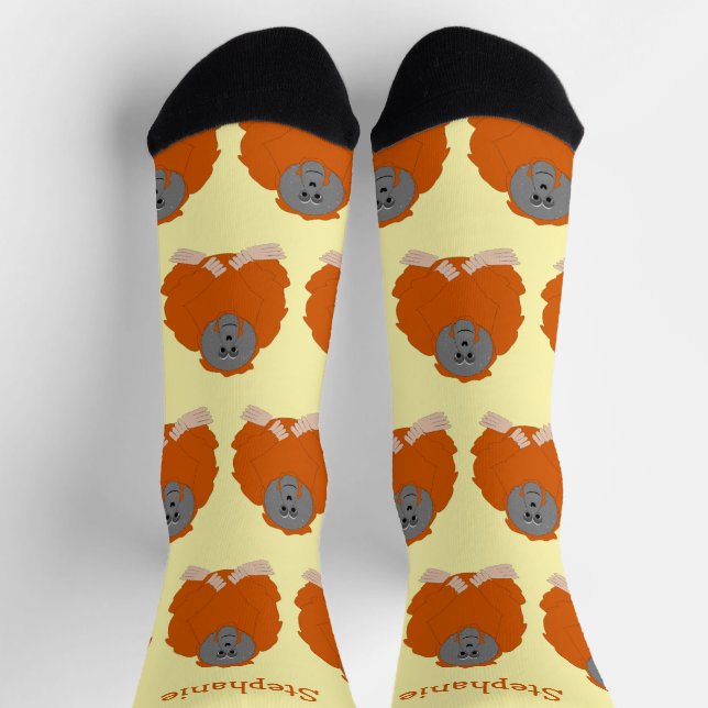 Socks Orangutan Design (Top)
