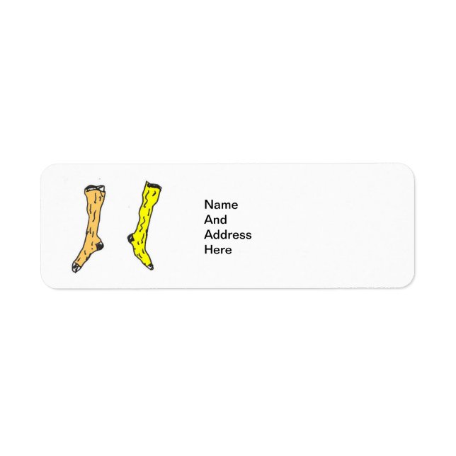 socks return address label (Front)