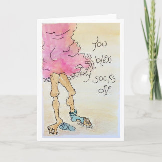 Socks Thank You Card