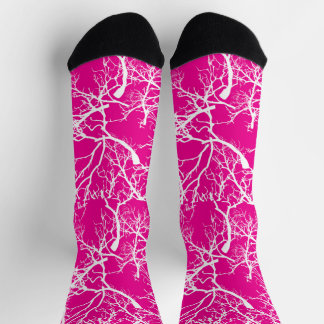 Socks with a bright pattern