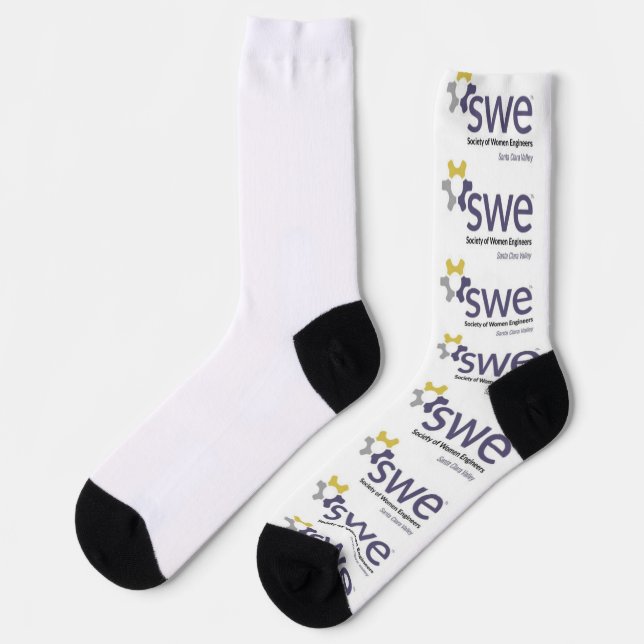 Socks with SWE Santa Clara Valley logo (Left)