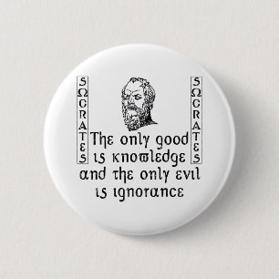 Socrates 6 Cm Round Badge