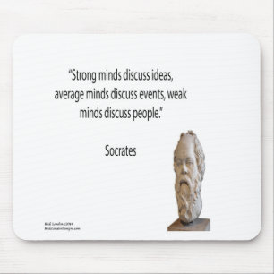Socrates & Famous "Minds" Quote Mouse Pad