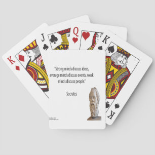 Socrates & Famous "Minds" Quote Playing Cards