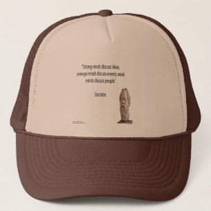 Socrates & Famous "Minds" Quote Trucker Hat