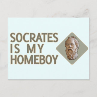 Socrates is my Homeboy Postcard