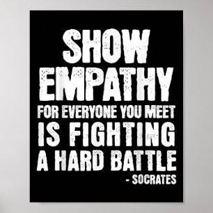 Socrates Kindness Quote Stoic Philosophy Stoicism  Poster