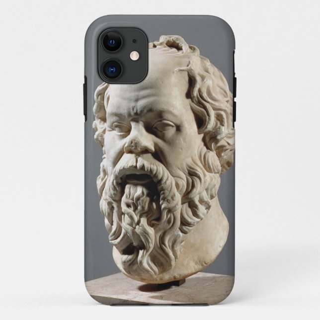 Socrates, marble head, copy from a bronze from the Case-Mate iPhone case (Back)