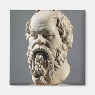Socrates, marble head, copy from a bronze from the magnet