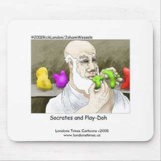 Socrates & Play-Doh Funny Mouse Pad