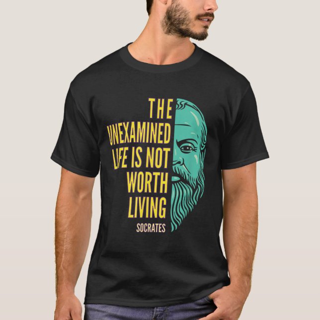 Socrates Portrait &amp; Inspirational Quote_ The U T-Shirt (Front)
