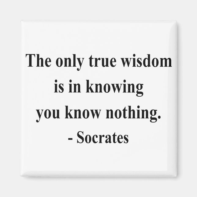 Socrates Quote 3a Magnet (Front)