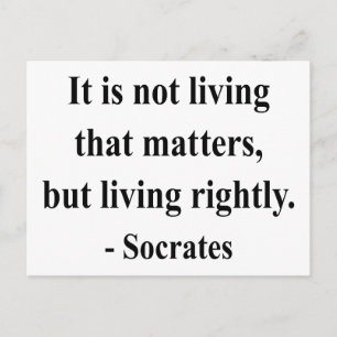 Socrates Quote 6a Postcard