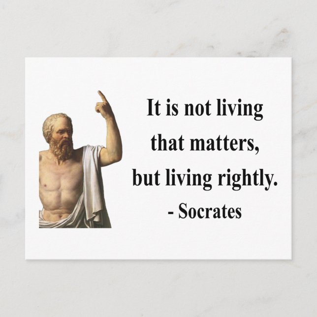 Socrates Quote 6b Postcard (Front)