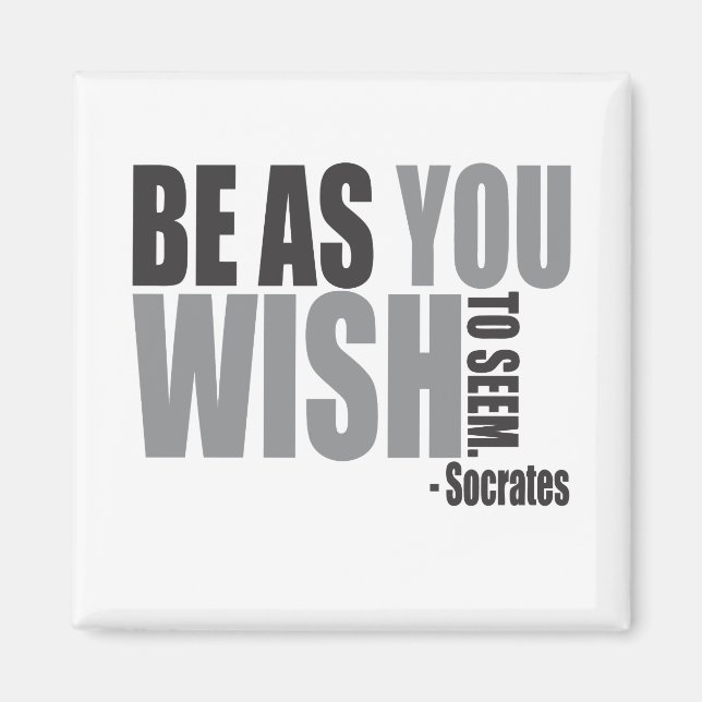 Socrates Quote Magnet (Front)