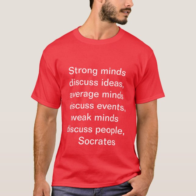 Socrates words T-Shirt (Front)