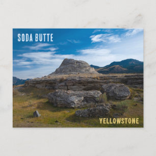 Soda Butte Cone Yellowstone National Park Postcard