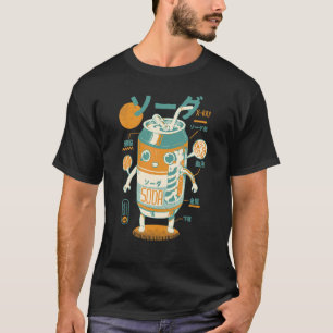 Soda Can X Ray Sci fi Japanese Soda Anatomy   Drin T-Shirt