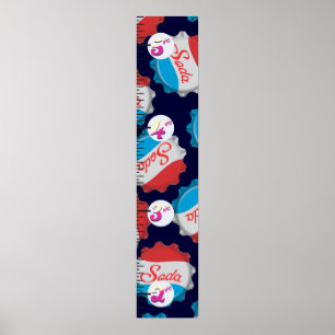 soda cap Growth Chart. Poster