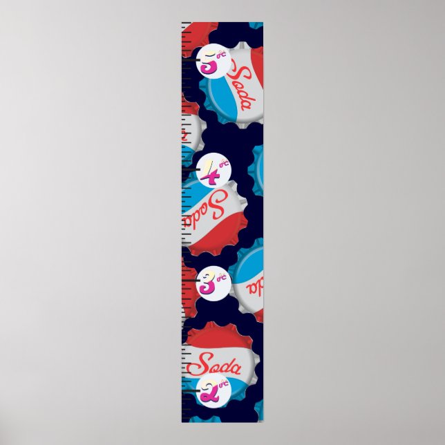 soda cap Growth Chart. Poster (Front)