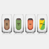 "Soda" Drinkware Set Can Glass