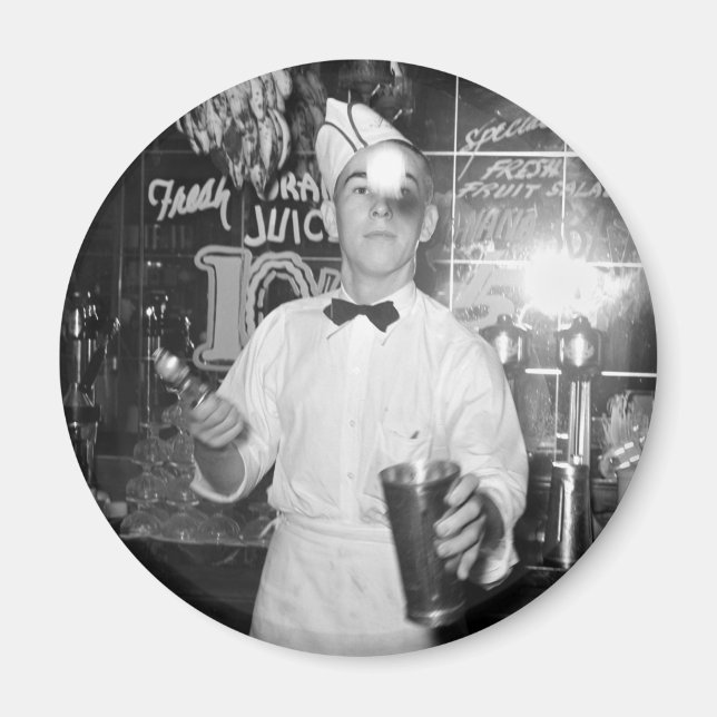 Soda Jerk, 1930s Magnet (Front)