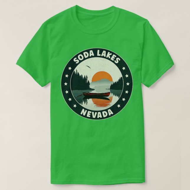 Soda Lakes Nevada Sunset T-Shirt (Design Front)