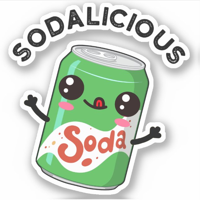 Soda-licious Funny Soda Pop Pun  (Front)
