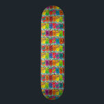 Soda Pop Cans Skateboard<br><div class="desc">This skateboard is bursting with colourful soda pop cans in a variety of flavours,  like lime,  root beer,  orange,  and more.  Cool!</div>