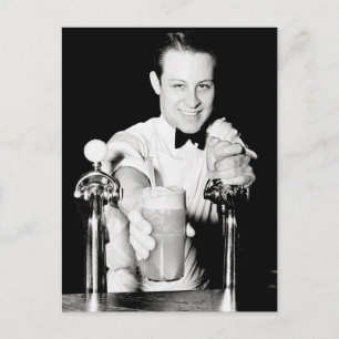 Soda Shop, 1936 Postcard