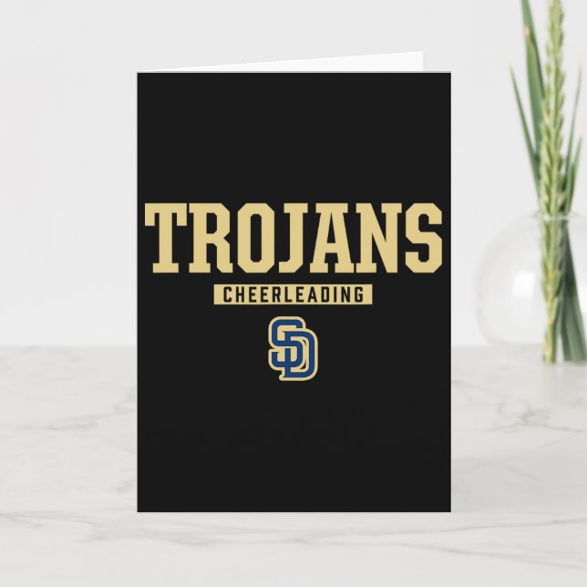 Soddy-daisy Trojans Logo Cheerleading Hs  Card (Front)