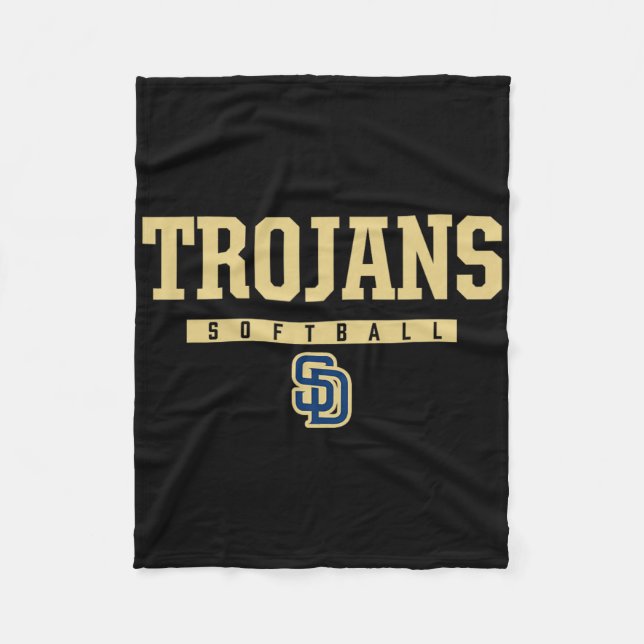 Soddy-daisy Trojans Logo Softll Hs  Fleece Blanket (Front)