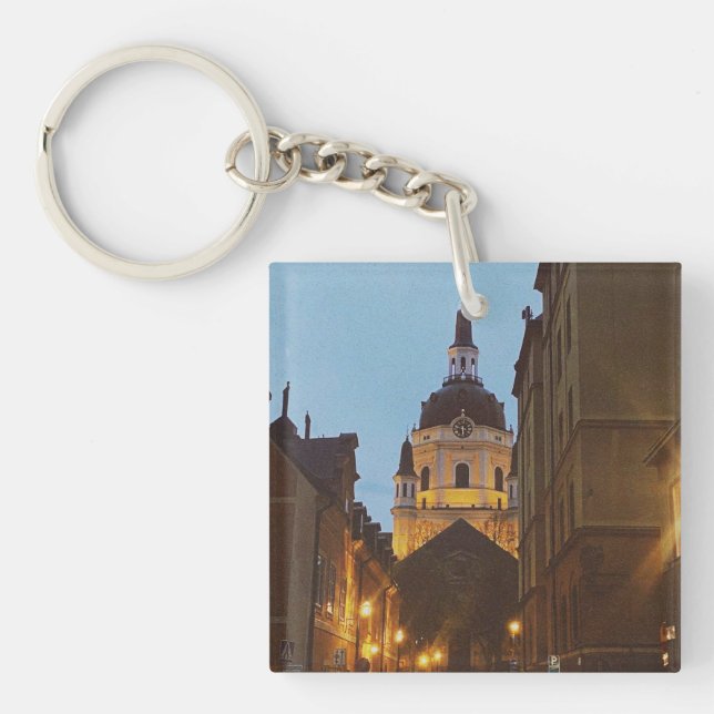 Södermalm - Stockholm City  Key Ring (Front)