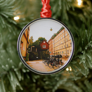 Södermalm, Stockholm, Sweden Metal Tree Decoration