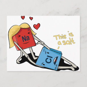 Sodium chloride postcard