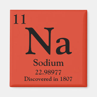 Sodium Periodic Table Magnet