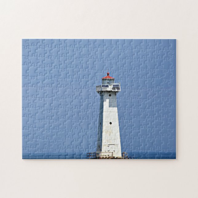 Sodus Outer Lighthouse on Sodus Bay NY  Jigsaw Puzzle (Horizontal)