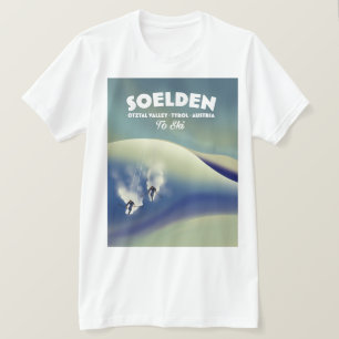 Soelden, Ötztal Valley, Tyrol, Austria Ski T-Shirt