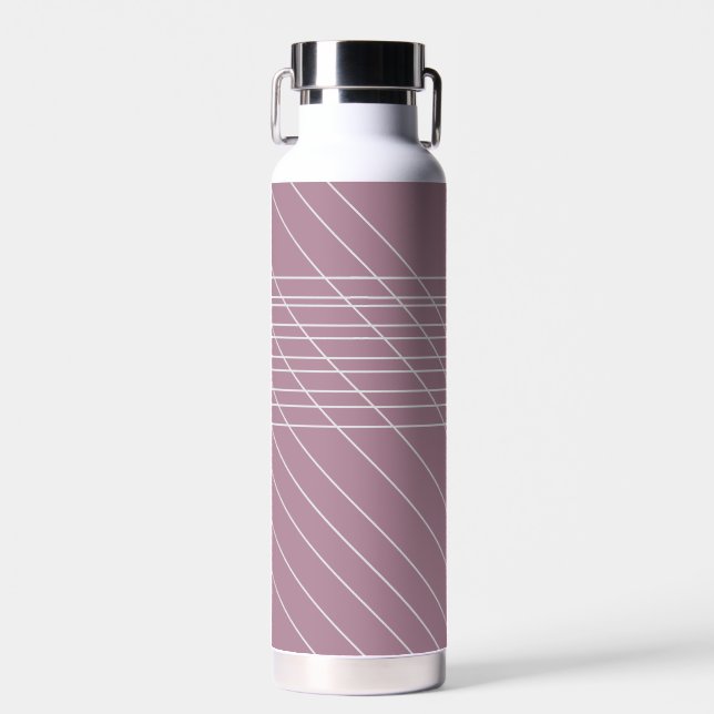 Sof Mauve Rose  Water Bottle (Front)