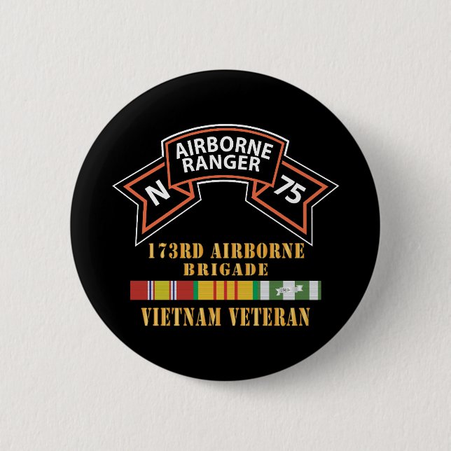 SOF - N Company Scroll - 173rd Airborne Brigade - 6 Cm Round Badge (Front)