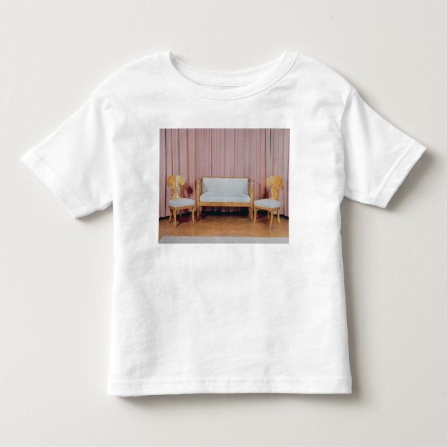 Sofa and two chairs, Karelian birch, 1810-20 Toddler T-Shirt (Front)