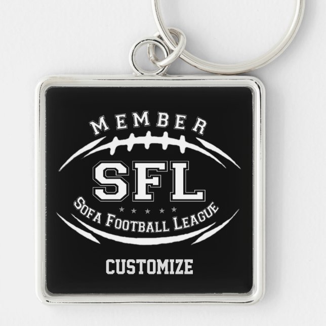 Sofa Football League Key Ring (Front)
