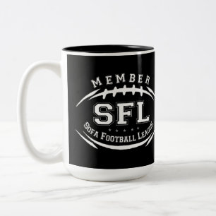 Sofa Football League Two-Tone Coffee Mug