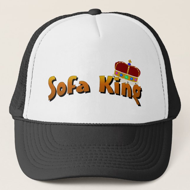 Sofa King Couch Potato Trucker Hat (Front)