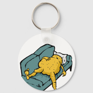 sofa potato key ring