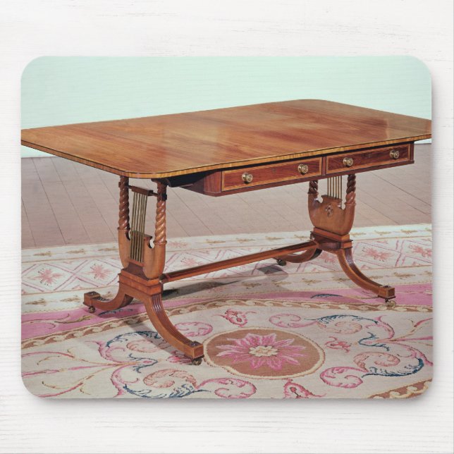 Sofa table with harp legs by Thomas Mouse Pad (Front)